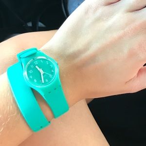 double wrap swiss watch (swatch)